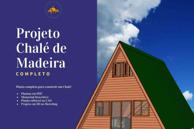 projeto de chalé completo