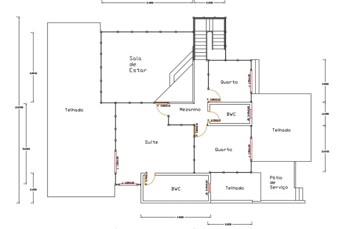 Projetos de casas de madeira 4 quartos 254 m2 1