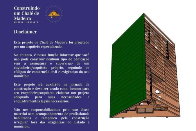 projetos de chalés de campo chale 86m planta 3