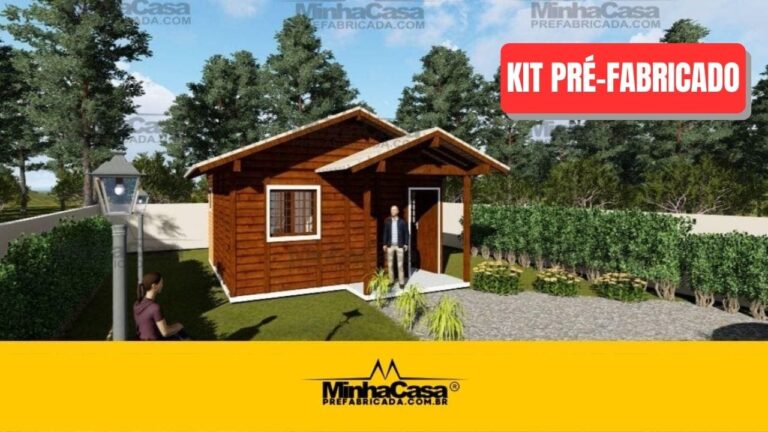 Kit de Casa Pré-Fabricada Modelo Ilhota | 27 m²