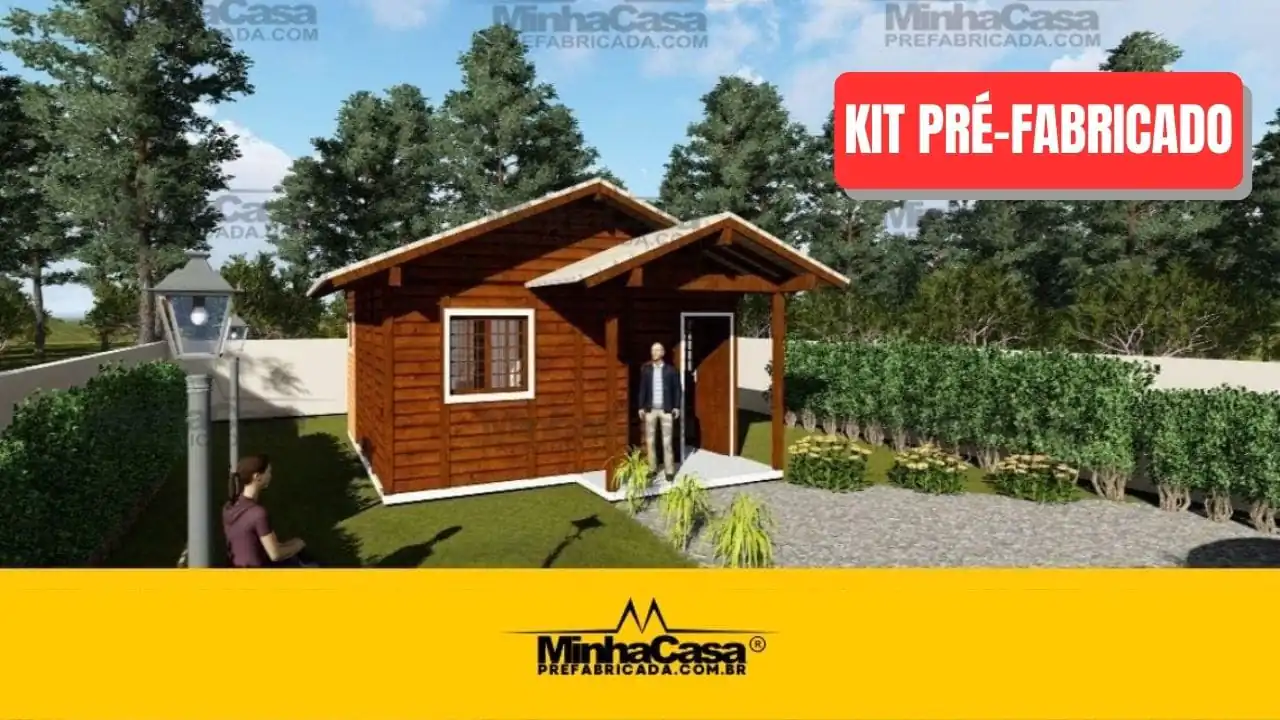 Kit de Casa Pré-Fabricada Modelo Ilhota _ 27 m²