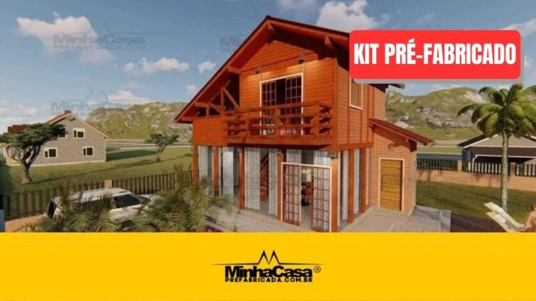 Kit de Casa Pré-Fabricada Modelo Itapocu | 77 m²