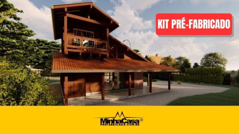 Kit de Casa Pré-Fabricada Modelo Pirassununga | 120 m²