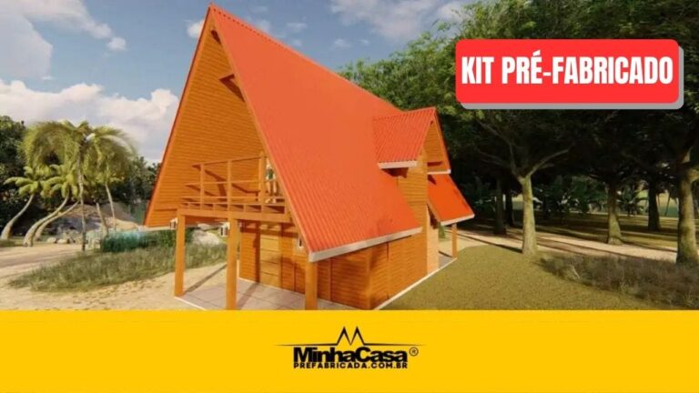 Kit de Chalé Pré-Fabricado Modelo Lages | 91 m²