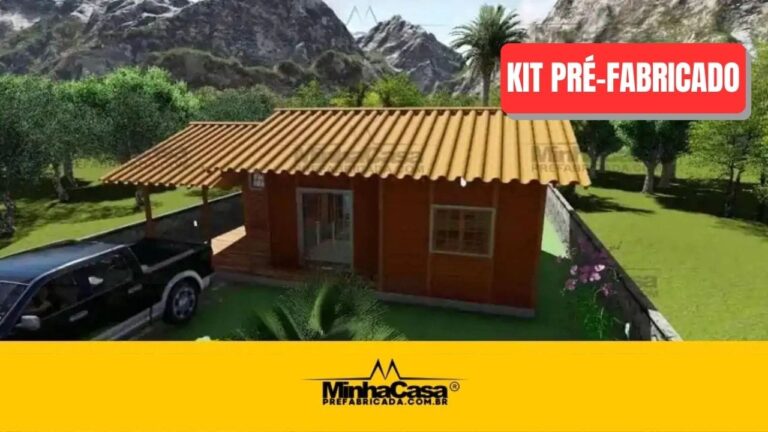 Kit de Casa Pré-Fabricada Modelo Alto São Bento | 58,80 m²