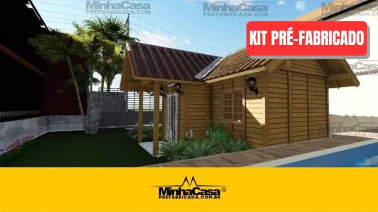 Kit de Casa Pré-Fabricada Modelo Barra Velha | 37 m²