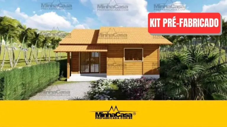 Kit de Casa Pré-Fabricada Modelo Bombinhas | 51 m²