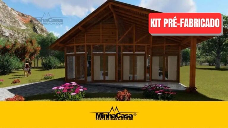 Kit de Casa Pré-Fabricada Modelo Criciúma I | 85 m²