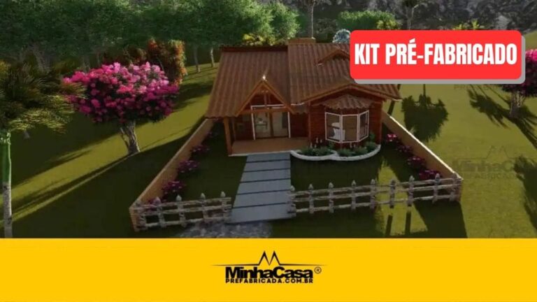 Kit de Casa Pré-Fabricada Modelo Criciúma II | 102 m²