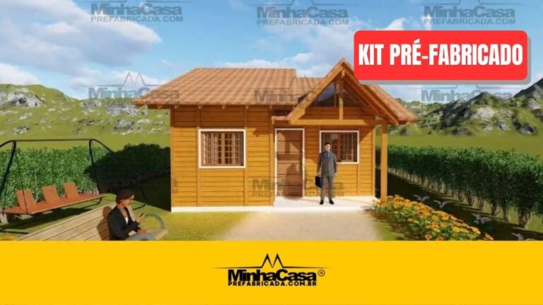 Kit de Casa Pré-Fabricada Modelo Cuiabá | 48 m²