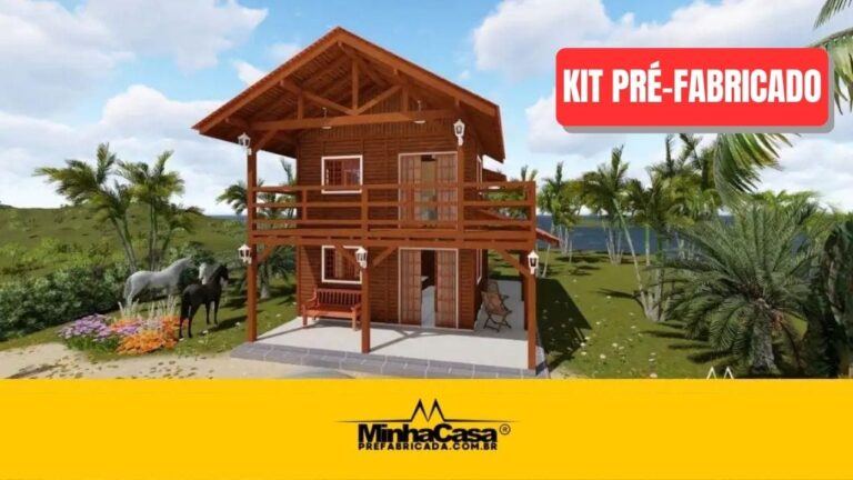 Kit de Casa Pré-Fabricada Modelo Guaramirim | 120 m²