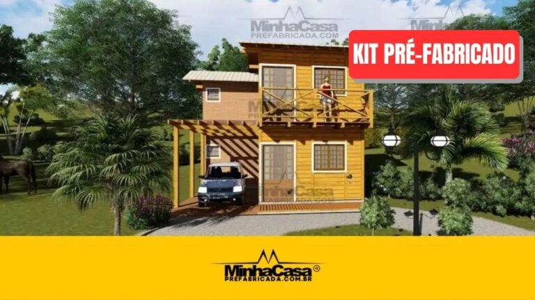 Kit de Casa Pré-Fabricada Modelo Itajaí | 78 m²
