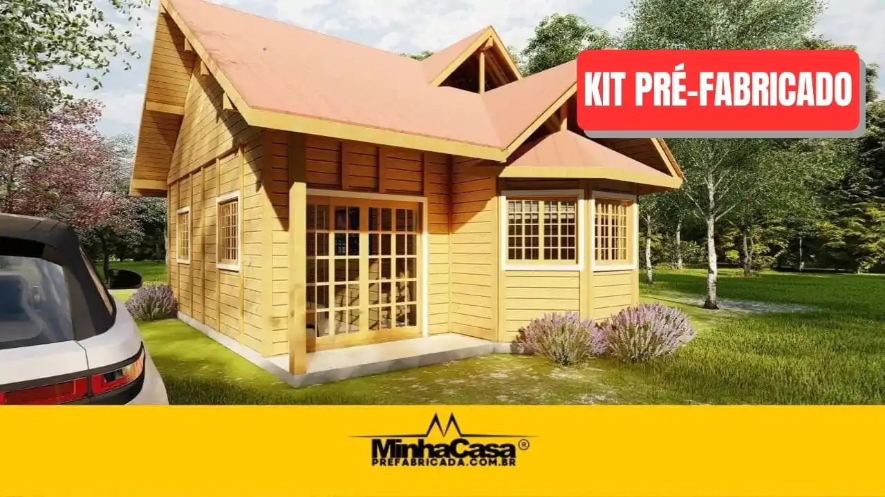 Kit de Casa Pré-Fabricada Modelo PD Tijucas I _ 64 m²