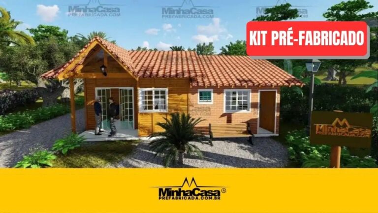 Kit de Casa Pré-Fabricada Modelo Paranaguá | 57 m²