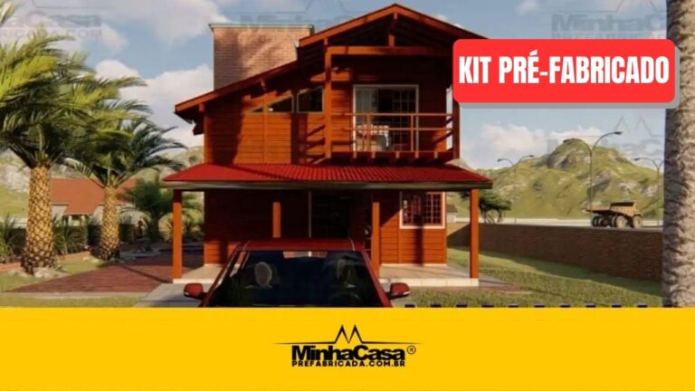 Kit de Casa Pré-Fabricada Modelo Paranapanema | 115 m²