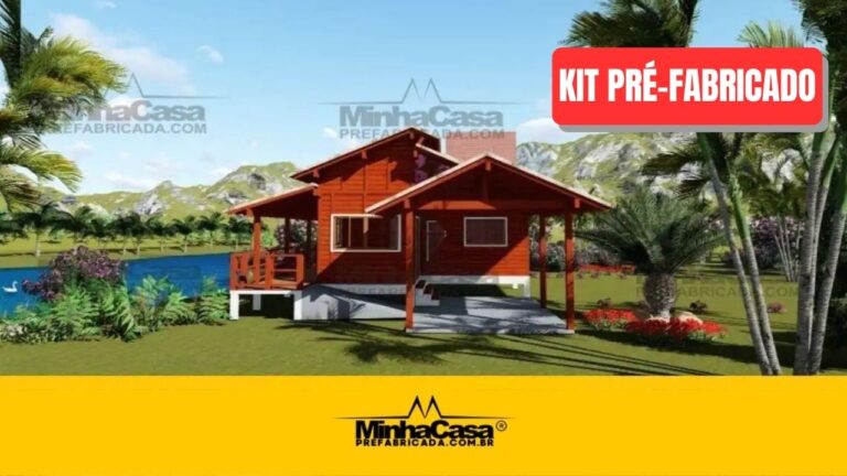 Kit de Casa Pré-Fabricada Modelo Piçarras | 129 m²