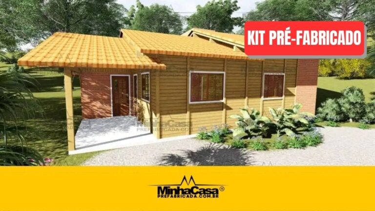 Kit de Casa Pré-Fabricada Modelo São José | 63 m²