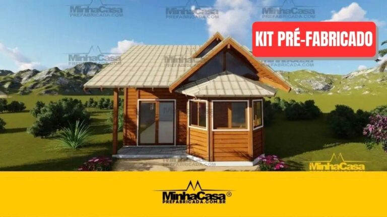 Kit de Casa Pré-Fabricada Modelo Tijucas | 61 m²