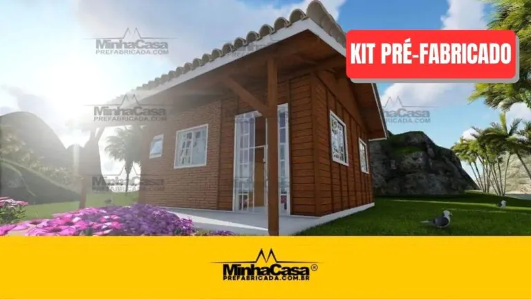 Kit de Casa Pré-Fabricada Modelo Joinville | 45 m²