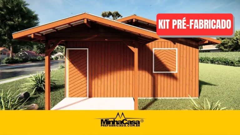 Kit de Casa Pré-Fabricada Modelo Super POP 3 | 47 m²