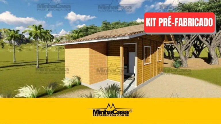 Kit de Casa Pré-Fabricada Modelo Tabuleiro | 30 m²
