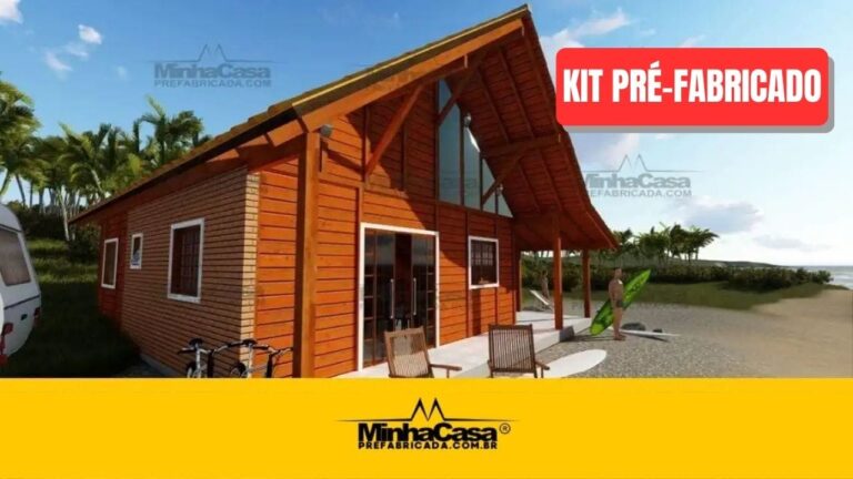 Kit de Casa Pré-Fabricada Modelo Curitibanos | 110 m²