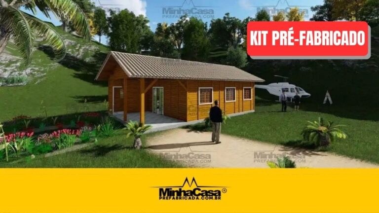Kit de Casa Pré-Fabricada Modelo Floripa I | 77 m²
