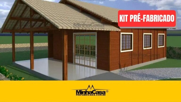 Kit de Casa Pré-Fabricada Modelo Floripa II | 88 m²