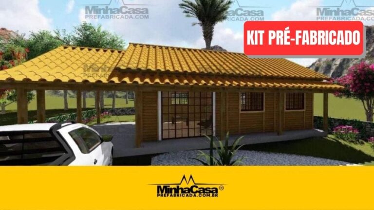 Kit de Casa Pré-Fabricada Modelo Floripa III | 97 m²