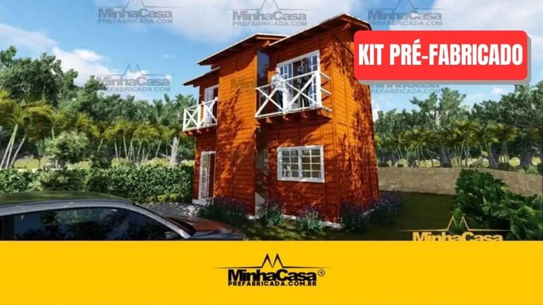 Kit de Casa Pré-Fabricada Modelo Gaspar | 84 m²