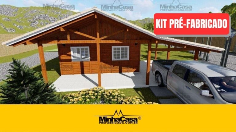 Kit de Casa Pré-Fabricada Modelo Itapema | 84 m²