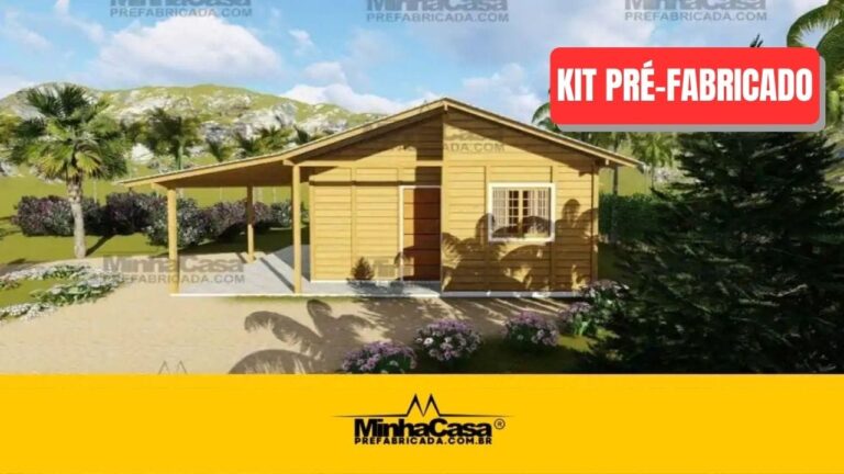 Kit de Casa Pré-Fabricada Modelo POP 3.0 | 77 m²
