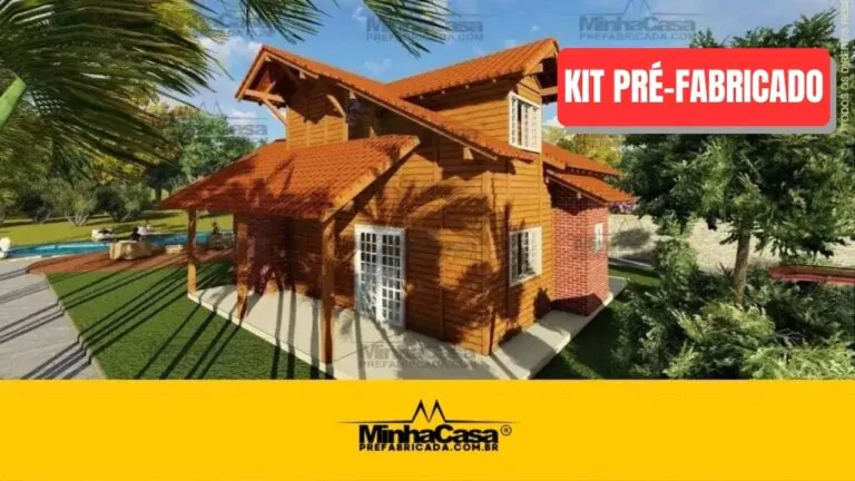 Kit de Casa Pré-Fabricada Modelo Porto Alegre | 86 m²