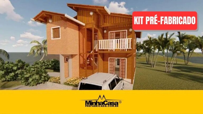Kit de Casa Pré-Fabricada Modelo Salvador | 153 m²