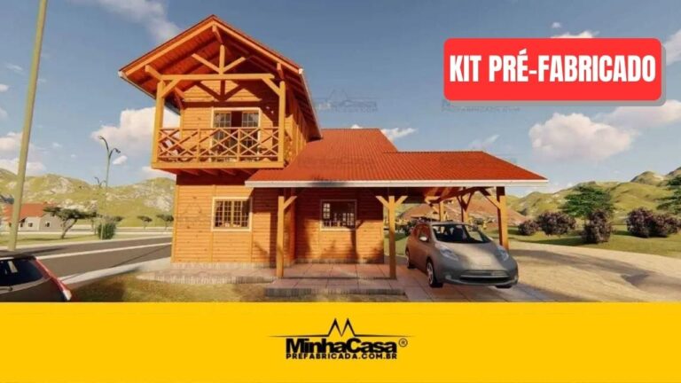 Kit de Casa Pré-Fabricada Modelo São Paulo | 164 m²