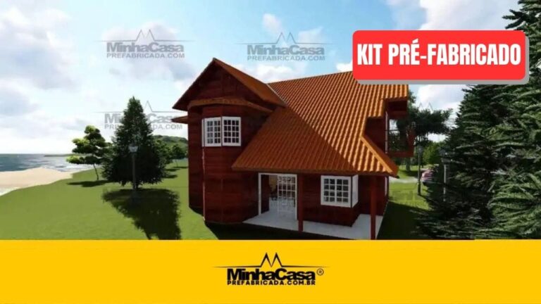 Kit de Casa Pré-Fabricada Modelo Curitiba | 165 m²