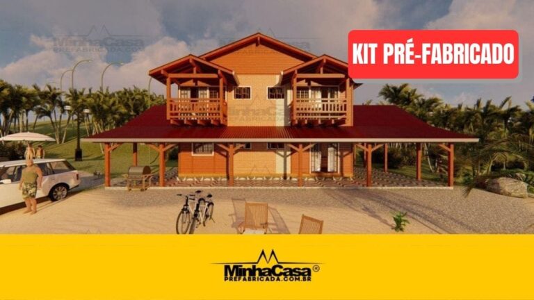 Kit de Casa Pré-Fabricada Modelo Pousada 7 | 294 m²