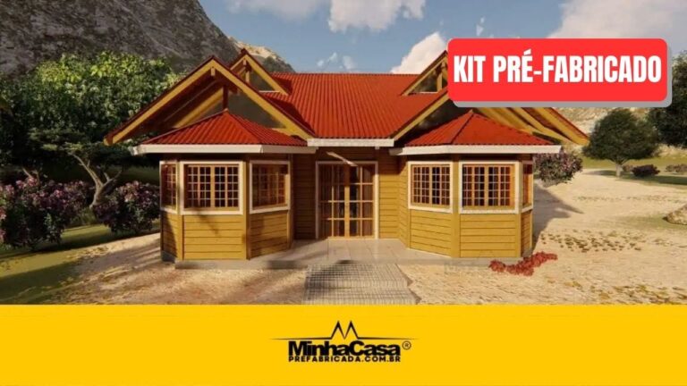 Kit de Casa Pré-Fabricada Modelo Tijucas II | 107 m²