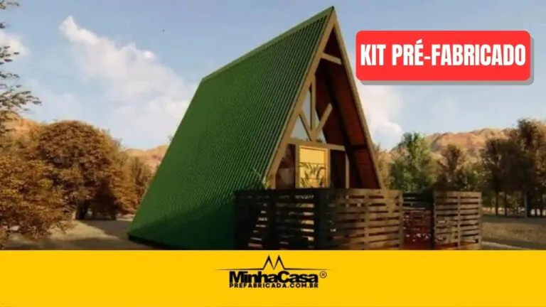 Kit de Chalé Pré-Fabricado Modelo A-Frame 5 | 40 m²