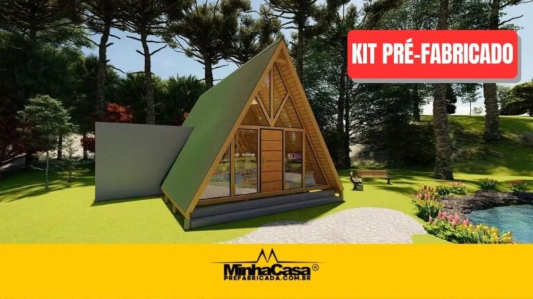 Kit de Chalé Pré-Fabricado Modelo A-Frame 6 | 61 m²