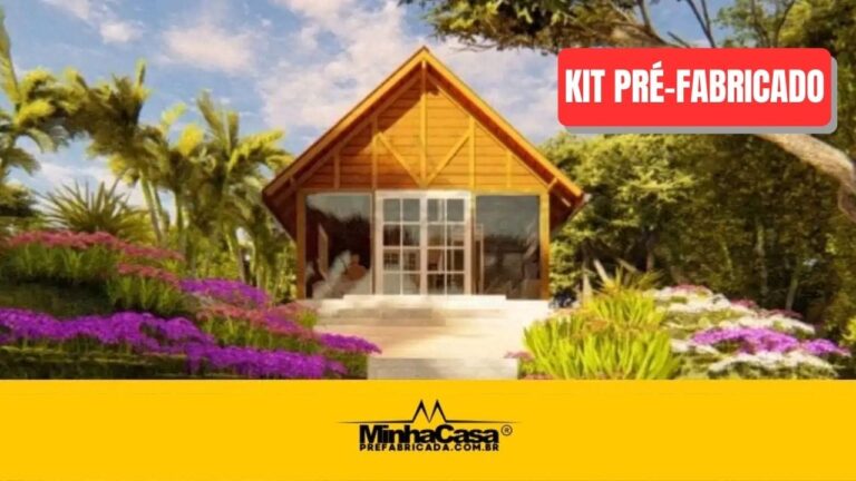 Kit de Chalé Pré-Fabricado Modelo Pousada POP 1.10 | 24 m²