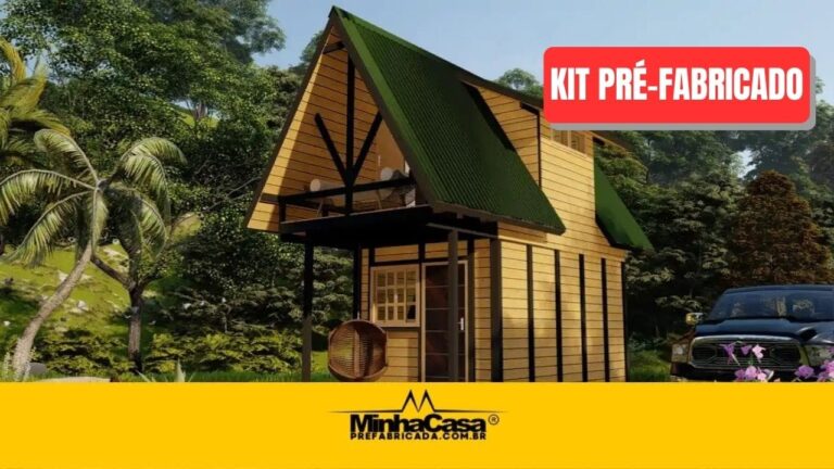 Kit de Chalé Pré-Fabricado Modelo Pousada POP 1.14 | 38 m²