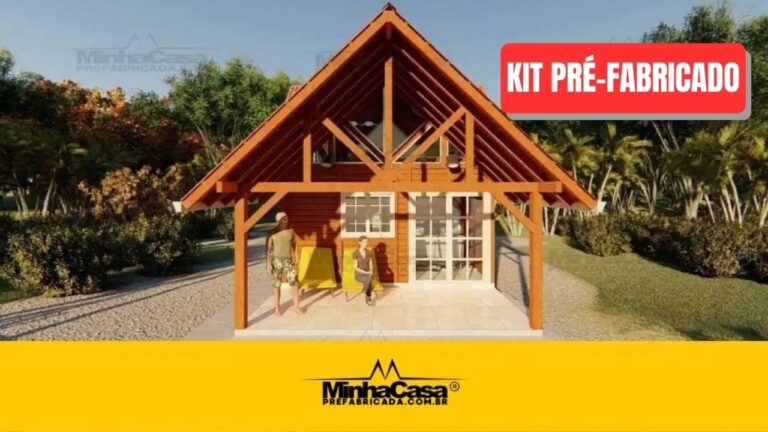 Kit de Chalé Pré-Fabricado Modelo Pousada POP 1.6 | 62 m²