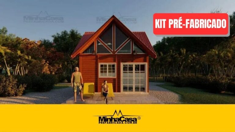 Kit de Chalé Pré-Fabricado Modelo Pousada POP 1.7 | 38 m²