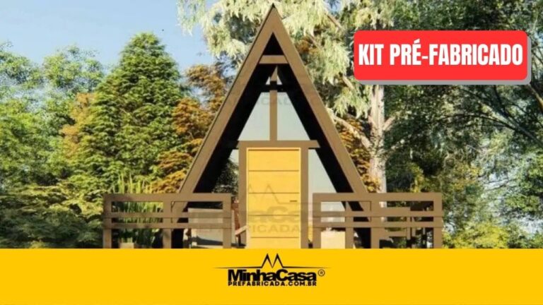 Kit de Chalé de Madeira Pré-Fabricado Modelo A-Frame 2 | 29 m²