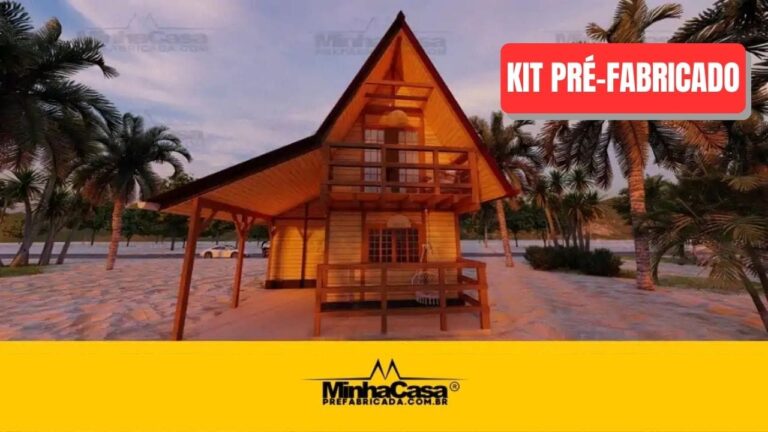 Kit de Chalé Pré-Fabricado Modelo Campina Grande | 66 m²