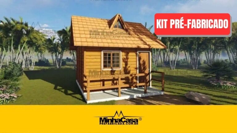 Kit de Chalé Pré-Fabricado Modelo Pousada II | 21 m²