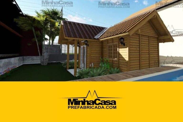 Kit de Casa Pré-Fabricada Modelo Barra Velha | 37 m²