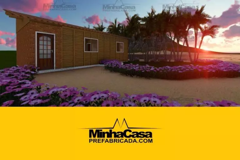 Kit de Casa Pré-Fabricada Modelo Canelinha | 37 m²