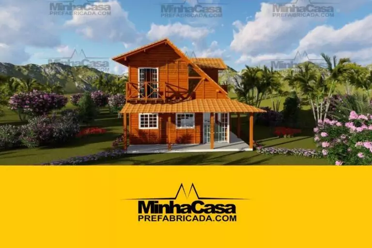 Kit de Casa Pré-Fabricada Modelo Chapecó | 134 m²
